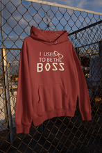 Load image into Gallery viewer, I Am The Boss Mother And Son Red Matching Hoodies- KidsFashionVilla
