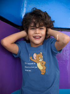 Attitude Shows Cute Jerry Half Sleeves T-Shirt for Boy-KidsFashionVilla