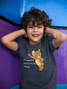 Attitude Shows Cute Jerry Half Sleeves T-Shirt for Boy-KidsFashionVilla