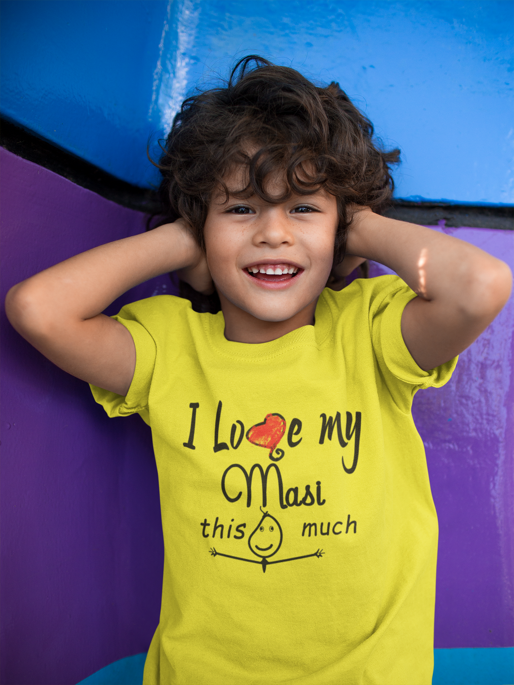 I Love My Masi Half Sleeves T-Shirt for Boy-KidsFashionVilla