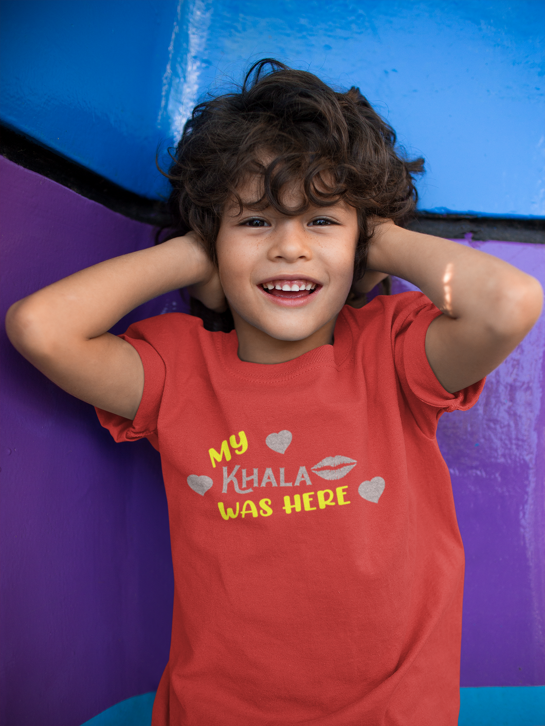 Khala Was Here Eid Half Sleeves T-Shirt for Boy-KidsFashionVilla