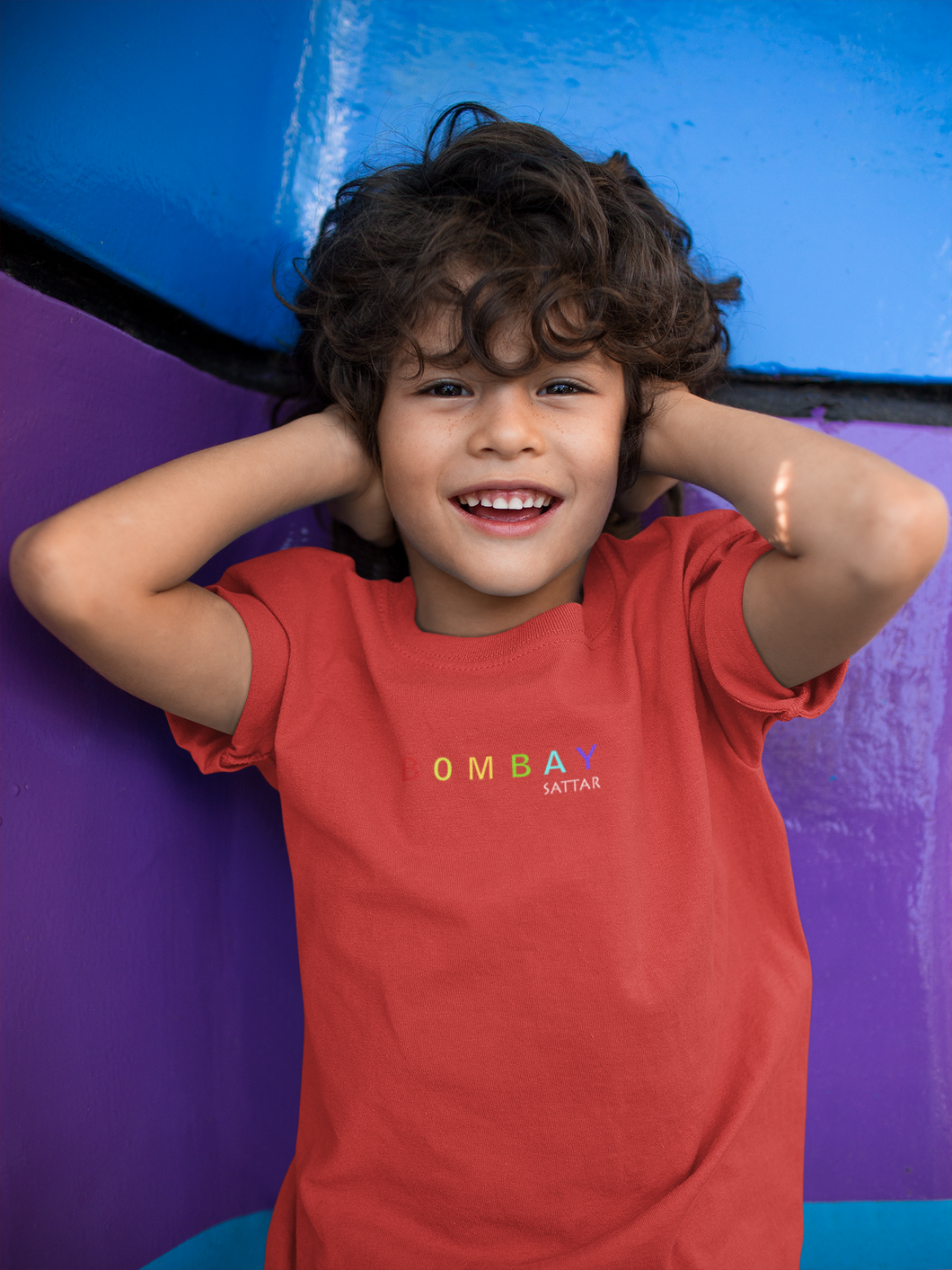 Bombay Sattar Minimals Half Sleeves T-Shirt for Boy-KidsFashionVilla