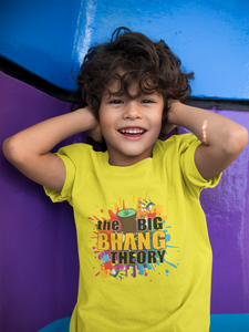 The Big Bhang Theory Holi Half Sleeves T-Shirt for Boy-KidsFashionVilla