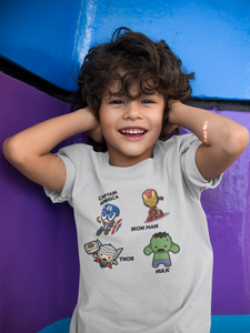 Super Heros Half Sleeves T-Shirt for Boy-KidsFashionVilla
