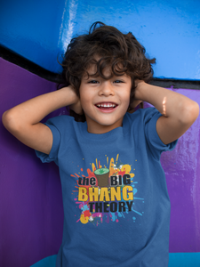 The Big Bhang Theory Holi Half Sleeves T-Shirt for Boy-KidsFashionVilla