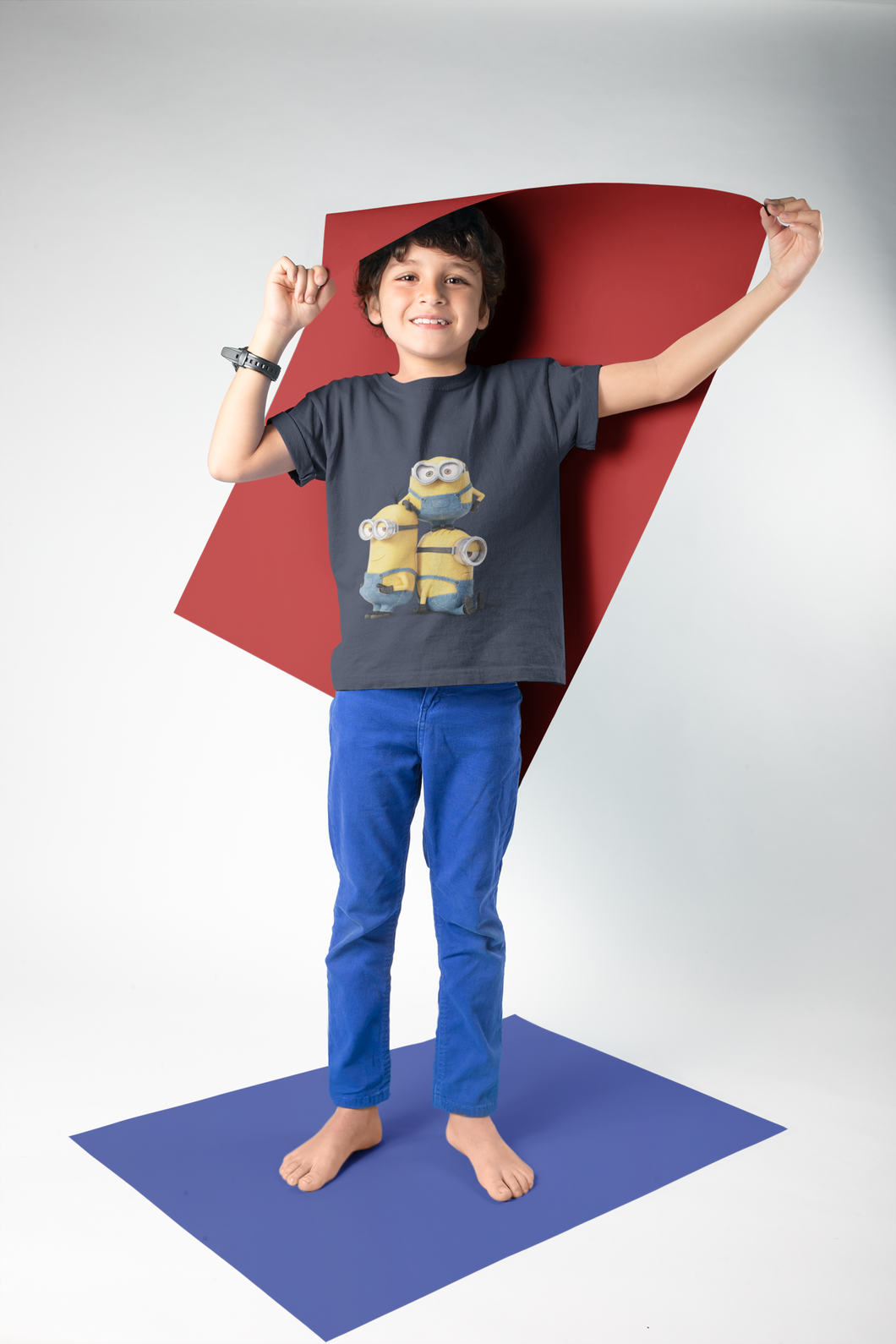 Cute Cartoon Half Sleeves T-Shirt for Boy-KidsFashionVilla