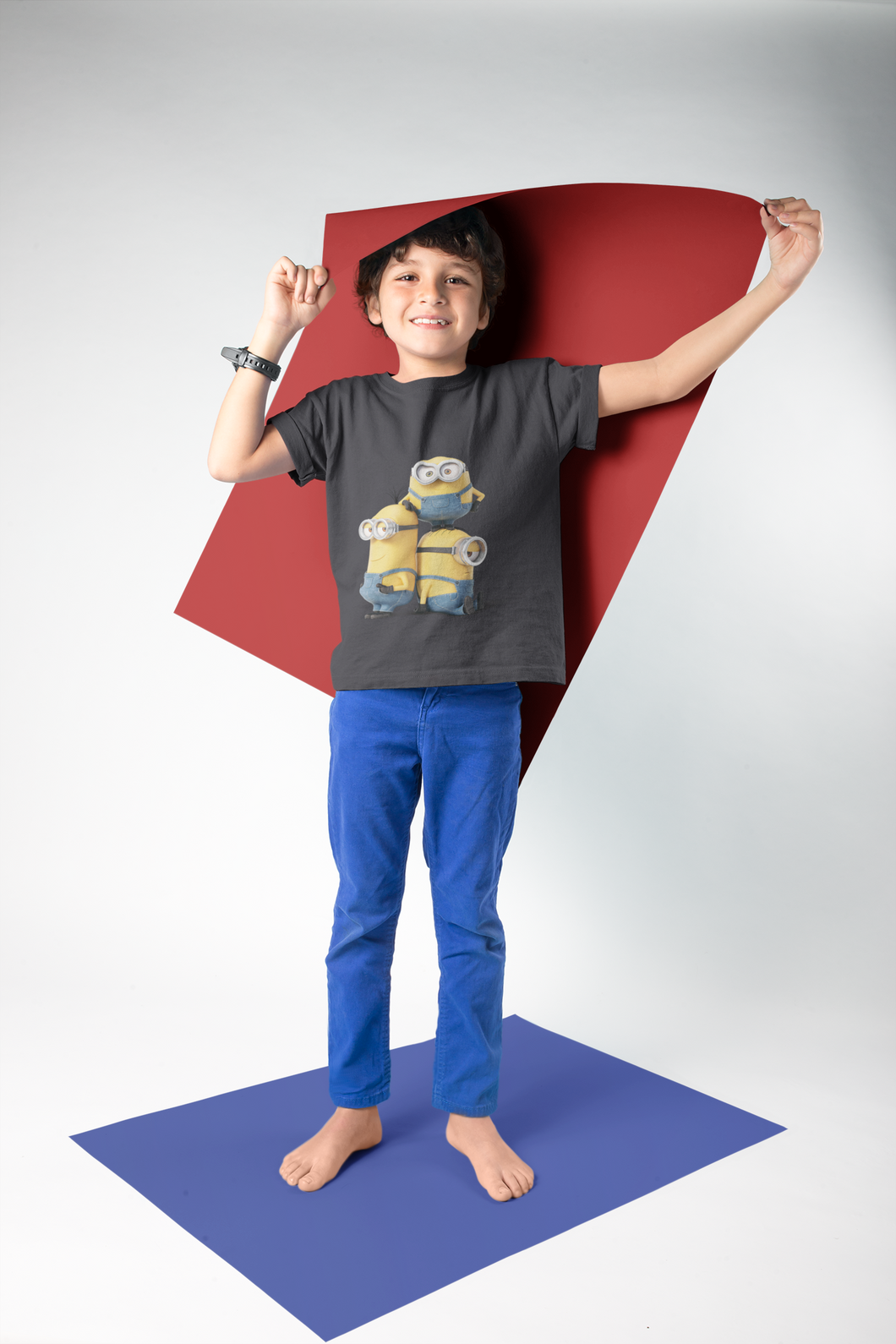 Cute Cartoon Half Sleeves T-Shirt for Boy-KidsFashionVilla