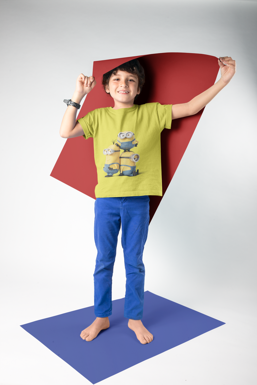 Cute Cartoon Half Sleeves T-Shirt for Boy-KidsFashionVilla
