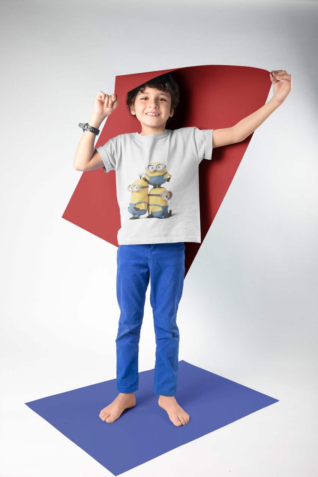 Cute Cartoon Half Sleeves T-Shirt for Boy-KidsFashionVilla