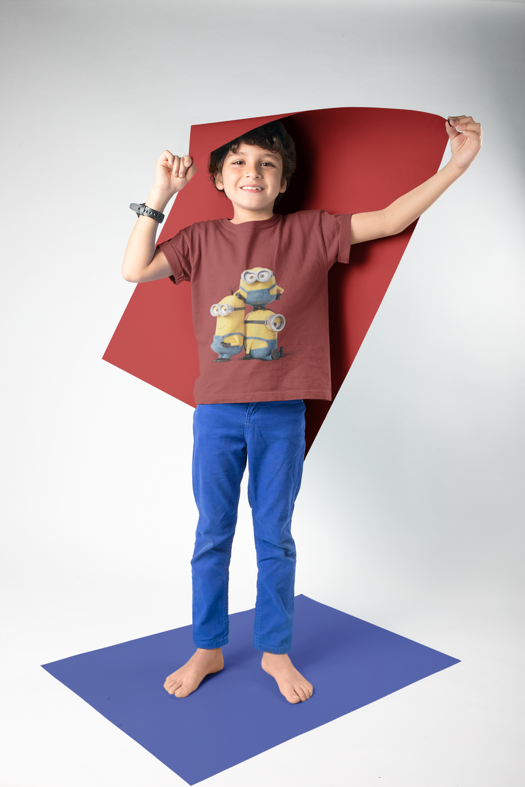 Cute Cartoon Half Sleeves T-Shirt for Boy-KidsFashionVilla