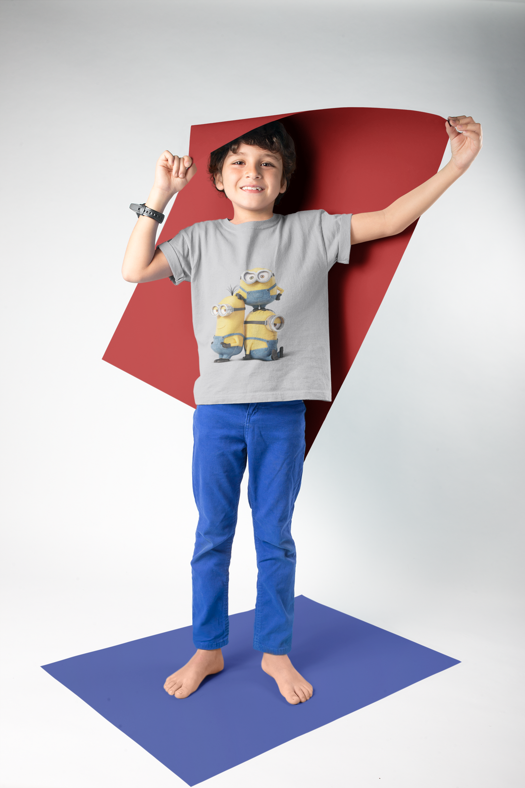 Cute Cartoon Half Sleeves T-Shirt for Boy-KidsFashionVilla