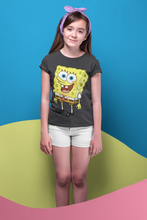 Load image into Gallery viewer, Cute Cartoon Half Sleeves T-Shirt For Girls -KidsFashionVilla
