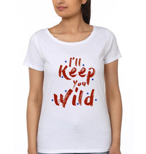 Load image into Gallery viewer, I&#39;ll Keep You Safe I&#39;ll Keep You Wild Mother and Daughter Matching T-Shirt- KidsFashionVilla
