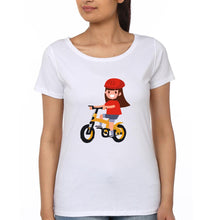 Load image into Gallery viewer, Bicycle Mother and Daughter Matching T-Shirt- KidsFashionVilla
