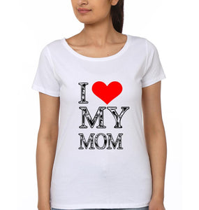 I Love My Mom I Love My Kid Mother and Daughter Matching T-Shirt- KidsFashionVilla