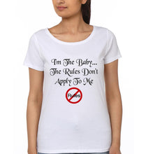 Load image into Gallery viewer, Rules Don&#39;t Apply To Me Mother and Daughter Matching T-Shirt- KidsFashionVilla

