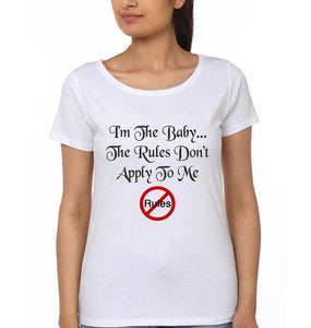 Rules Don't Apply To Me Mother and Daughter Matching T-Shirt- KidsFashionVilla