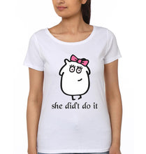 Load image into Gallery viewer, She Did It &amp; She Did&#39;t Do It Mother and Daughter Matching T-Shirt- KidsFashionVilla
