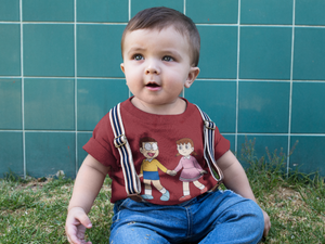 Cute Cartoon Half Sleeves T-Shirt for Boy-KidsFashionVilla