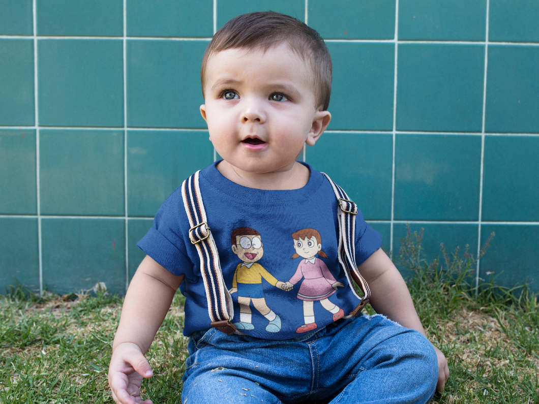 Cute Cartoon Half Sleeves T-Shirt for Boy-KidsFashionVilla