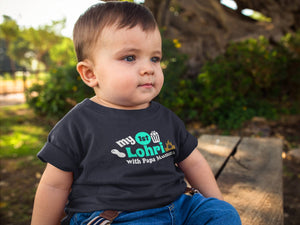 First Lohri With Papa Mumma Half Sleeves T-Shirt for Boy-KidsFashionVilla
