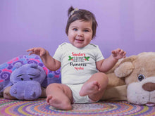 Load image into Gallery viewer, Customized Name Santas Little Princess Christmas Rompers for Baby Girl- KidsFashionVilla

