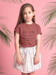 I Love My Nana Nani Half Sleeves T-Shirt For Girls -KidsFashionVilla