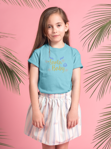 Santa Baby Christmas Half Sleeves T-Shirt For Girls -KidsFashionVilla