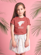 Load image into Gallery viewer, The North Remembers Web Series Half Sleeves T-Shirt For Girls -KidsFashionVilla

