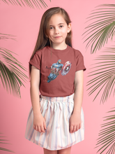 Load image into Gallery viewer, Superhero Half Sleeves T-Shirt For Girls -KidsFashionVilla
