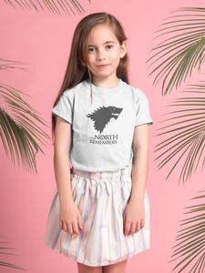 The North Remembers Web Series Half Sleeves T-Shirt For Girls -KidsFashionVilla