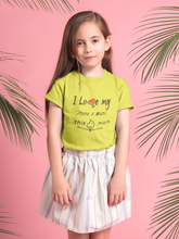 Load image into Gallery viewer, I Love My Nana Nani Half Sleeves T-Shirt For Girls -KidsFashionVilla
