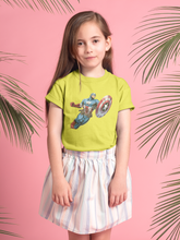 Load image into Gallery viewer, Superhero Half Sleeves T-Shirt For Girls -KidsFashionVilla
