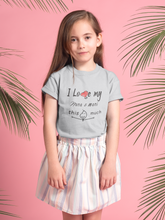 Load image into Gallery viewer, I Love My Nana Nani Half Sleeves T-Shirt For Girls -KidsFashionVilla
