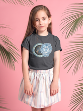 Load image into Gallery viewer, Leo Zodiac Sign Half Sleeves T-Shirt For Girls -KidsFashionVilla
