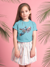 Load image into Gallery viewer, Superhero Half Sleeves T-Shirt For Girls -KidsFashionVilla
