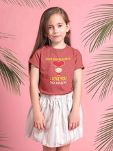 Load image into Gallery viewer, Custom Name I love My Aunty So Much Half Sleeves T-Shirt For Girls -KidsFashionVilla
