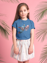 Load image into Gallery viewer, Superhero Half Sleeves T-Shirt For Girls -KidsFashionVilla
