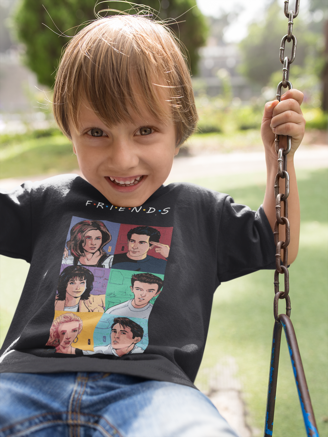 Friends Web Series Half Sleeves T-Shirt for Boy-KidsFashionVilla