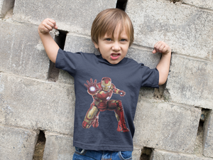 Superhero Half Sleeves T-Shirt for Boy-KidsFashionVilla