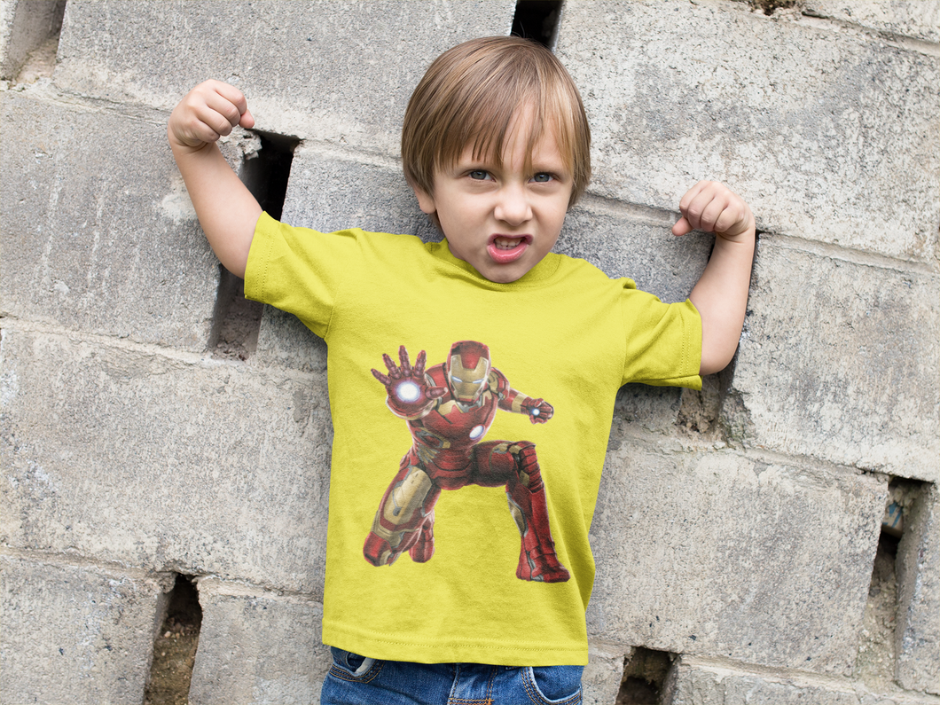 Superhero Half Sleeves T-Shirt for Boy-KidsFashionVilla