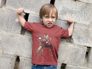 Superhero Half Sleeves T-Shirt for Boy-KidsFashionVilla