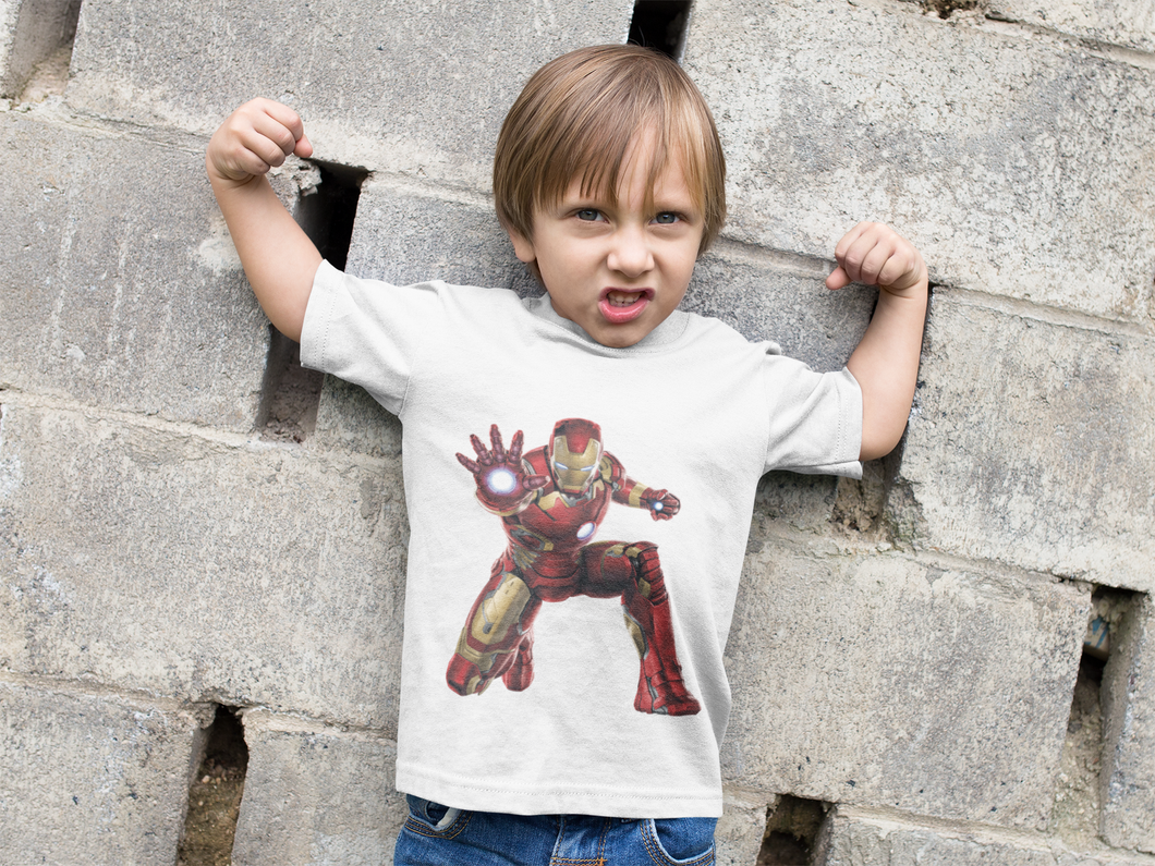 Superhero Half Sleeves T-Shirt for Boy-KidsFashionVilla