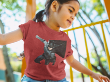 Load image into Gallery viewer, Superhero Half Sleeves T-Shirt For Girls -KidsFashionVilla
