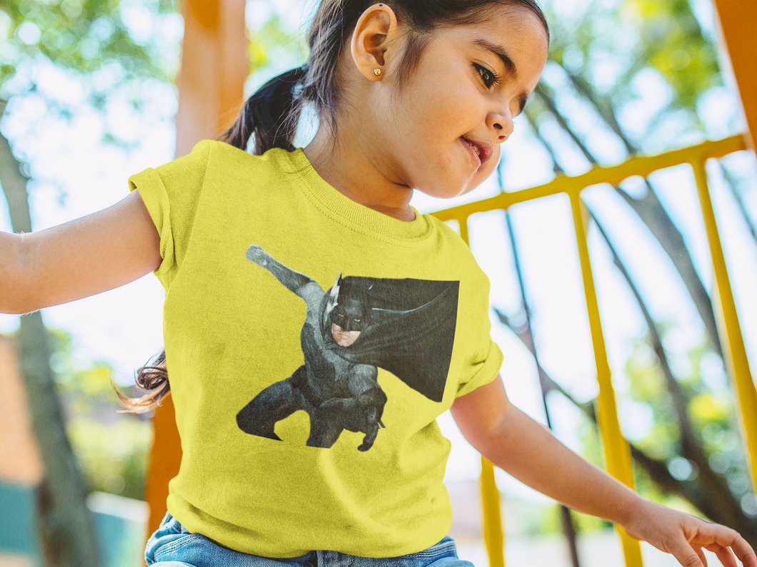 Superhero Half Sleeves T-Shirt For Girls -KidsFashionVilla