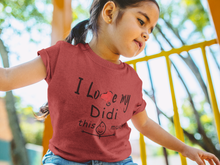 Load image into Gallery viewer, I Love My Didi Half Sleeves T-Shirt For Girls -KidsFashionVilla
