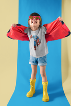 Load image into Gallery viewer, Superhero Half Sleeves T-Shirt For Girls -KidsFashionVilla
