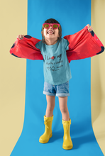 Load image into Gallery viewer, I Love My Mummy Daddy Half Sleeves T-Shirt For Girls -KidsFashionVilla
