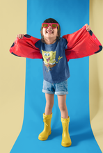Load image into Gallery viewer, Cute Cartoon Half Sleeves T-Shirt For Girls -KidsFashionVilla
