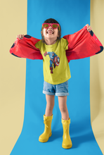 Load image into Gallery viewer, Superhero Half Sleeves T-Shirt For Girls -KidsFashionVilla
